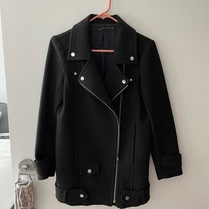 Zara zip up pea coat